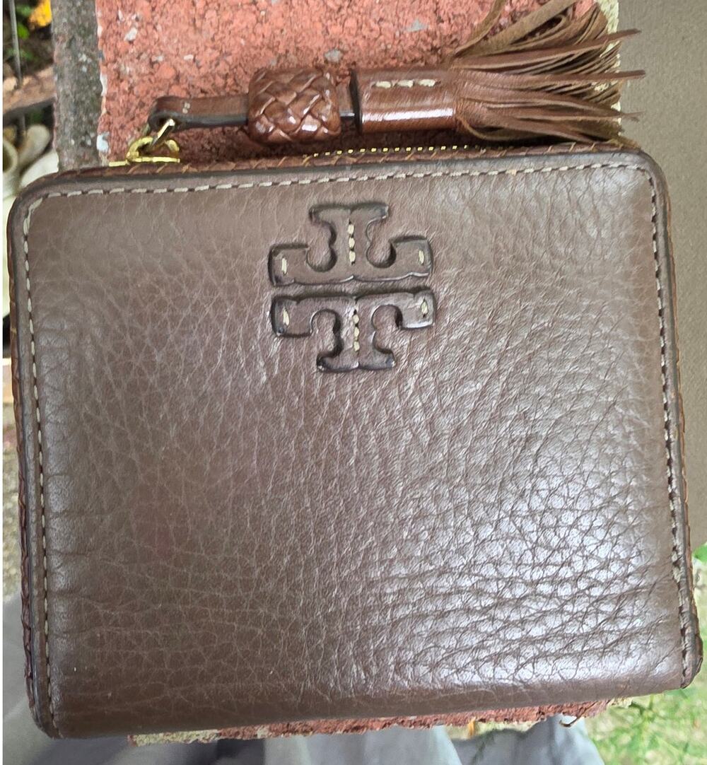 Tory Burch "Thea" Medium Bifold Wallet "Moose"